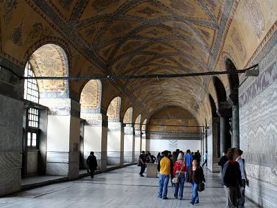 Upstairs gallery of Hagia Sophia