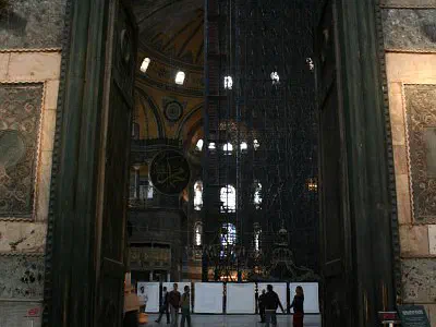 Imperial Door. Only the emperors were allowed to pass through this door in Byzantine times.