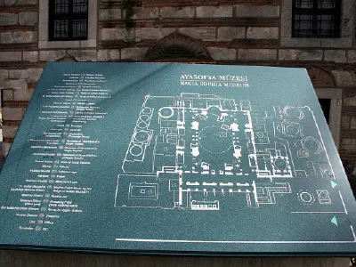 Plan of Hagia Sophia Museum