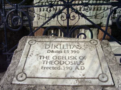 The Obelisk of Theodosius sign