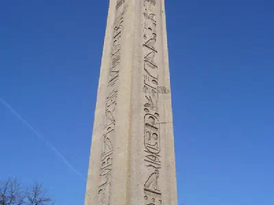 Obelisk of Theodosius, it was first erected at the Temple of Karnak in Luxor during the reign of Tuthmosis III in about 1490 BC and erected to todays place in 390. It was brought from Egypt.