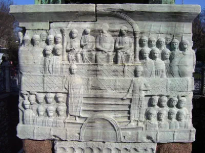One side of base for Obelisk of Theodosius