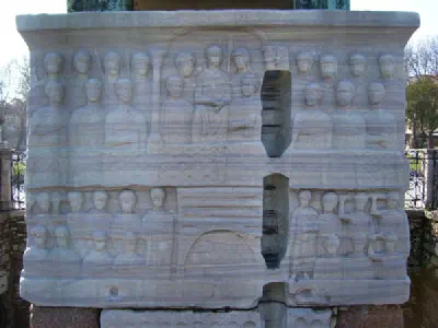 One side of base for Obelisk of Theodosius