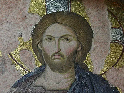 Christ the Chalkites. Detail of the Deesis mosaic.