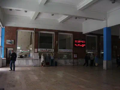 Information desk and ticket window.