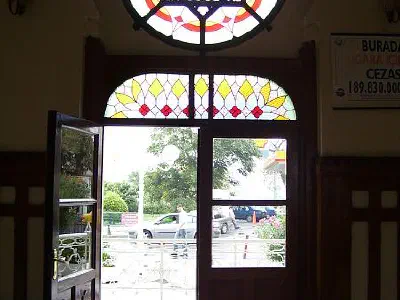 Waiting room door.