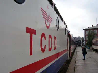 Train inside station.