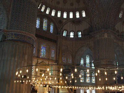 Interior of Blue Mosque