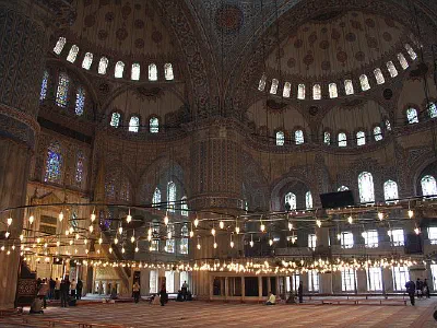 Interior of Blue Mosque