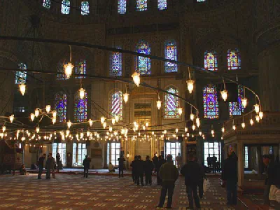 Interior of Blue Mosque