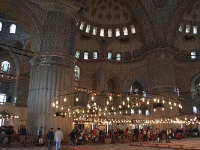 Interior of Blue Mosque