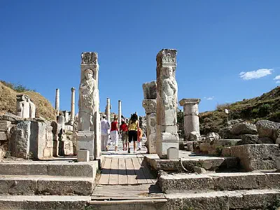 Hercules Gate, entrance to a "Pedestrian Precinct", AD 5th cent.