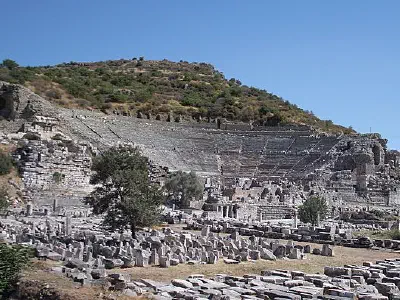 Theater, With its 25,000 spectators capacity, it was the biggest theater in Asia Minor.