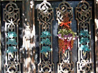 A detail from an house door