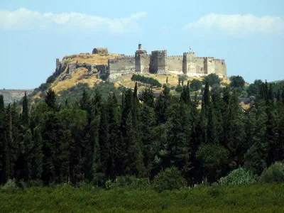 The fortress on Ayasoluk Hill in Selçuk. It is belonging to Byzantium period, was built in 1500 AD and has been preserved very well.