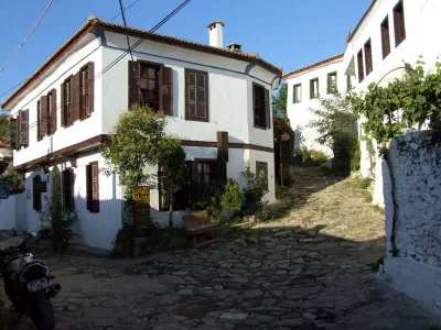 Sirince - A house in Sirince. Most houses built in 19. century or earlier when Sirince was predominantly a Greek village.