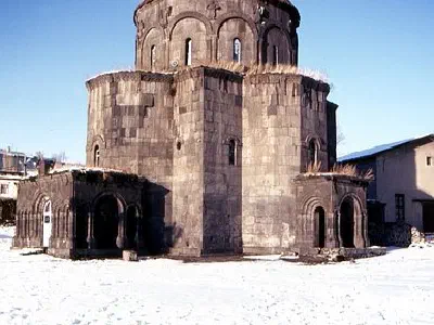 St. Arak'eloc cathedral of Kars is located at the base of ancient citadel of the city of Kars.