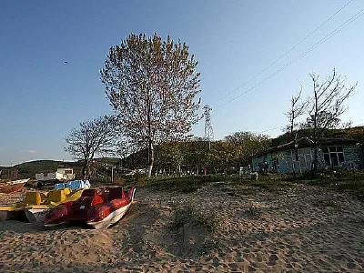 Tea house on the beach