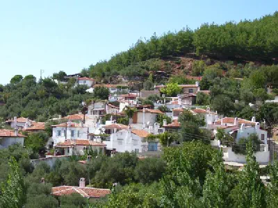 Houses on a Muğla hillside.