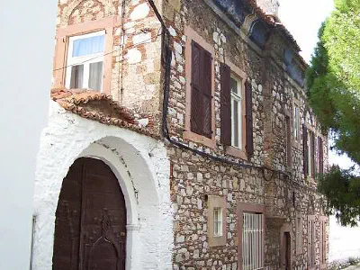 A restored stone house.