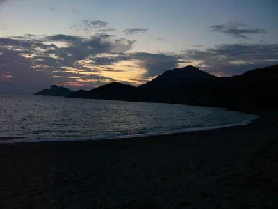 Sunset at a bay near to Knidos.
