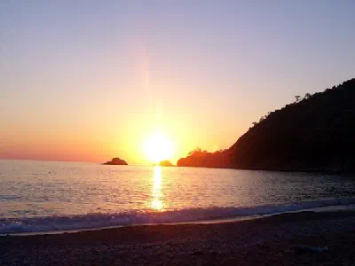 Sunset in Kabak Beach