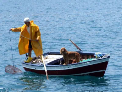 Local fisherman and fisherdog ;)