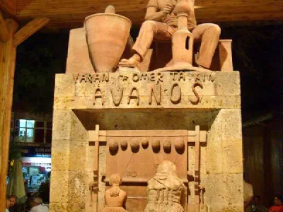 Sculpture in Avanos Center.