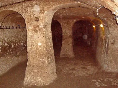 Derinkuyu underground city has seven floors and depth of 85 m.