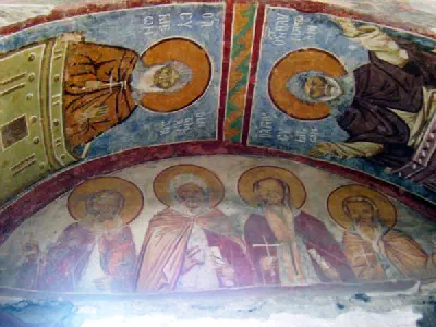 Fresco inside Ayasofya Museum